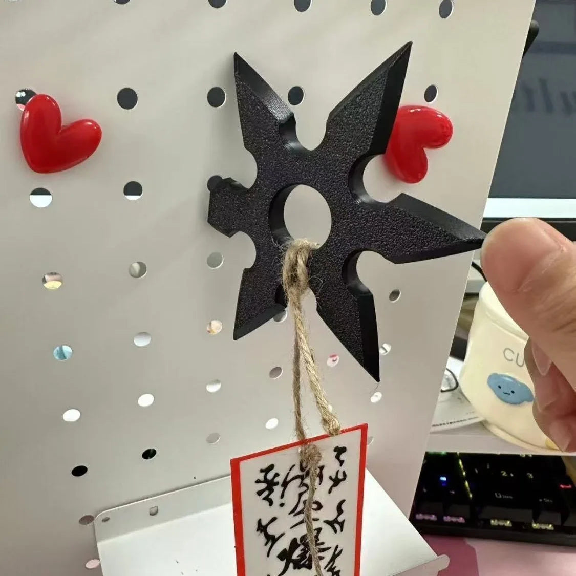 Shuriken Pen Base, Dart Weapon Model, Magnetic Ninja Explosive Symbol Shuriken Pen, Fridge Magnet